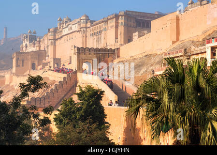 Fort Amer, Jaipur, Rajasthan, Inde Banque D'Images