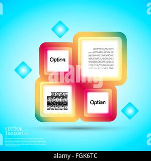 Résumé fond de boîtes de couleur. Modèle pour un texte spe10 vector illustration Illustration de Vecteur