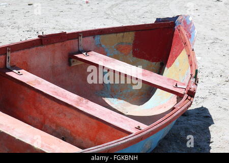 Bateaux de pêche et la langouste, Paternoster, Western Cape, Afrique du Sud Banque D'Images