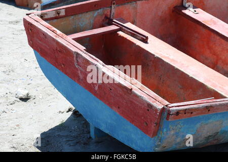 Bateaux de pêche et la langouste, Paternoster, Western Cape, Afrique du Sud Banque D'Images