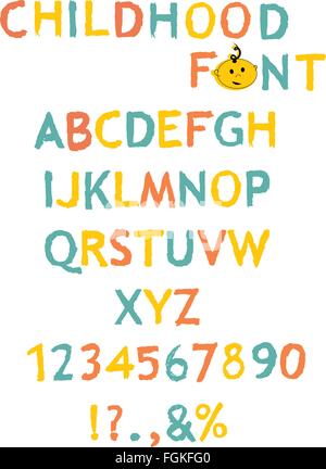 Vecteur de peinture stylisée-comme eps 10 alphabets Illustration de Vecteur