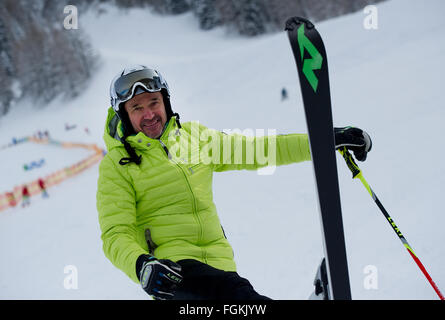 Axamer Lizum, Autriche. 14 Jan, 2016. Ancien skieur alpin Neureuther chrétienne représentée dans la station de ski d'Axamer Lizum, Autriche, 14 janvier 2016. Photo : Angelika Warmuth/dpa/Alamy Live News Banque D'Images