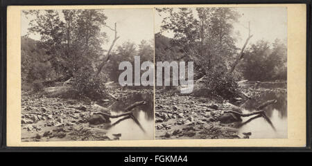 Vue sur Broadhead's Creek, aux environs de Delaware Water Gap, Tennessee, par Moran & Histoire Banque D'Images