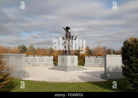 Les forces polonaises au Monument commémoratif de guerre National Memorial Arboretum, Alrewas, UK. Banque D'Images