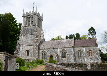 St Andrew's Church, dans le domaine de l'immobilier de Lulworth, dans le Dorset, Angleterre Banque D'Images