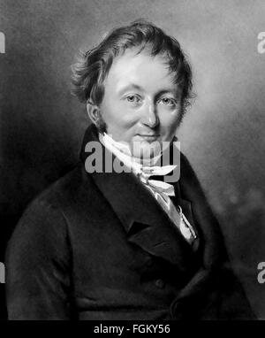 KARL DRAIS (1785-1851) l'inventeur allemand qui a conçu des vélos au début Banque D'Images