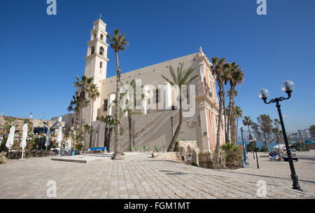 La st. Peters Church dans la vieille ville de Jaffa à Tel Aviv Banque D'Images