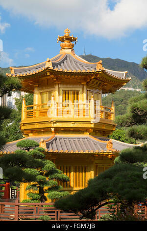 Pagode à Nan Lian Garden à Chi Lin Nunnery, Diamond Hill, Kowloon, Hong Kong Banque D'Images