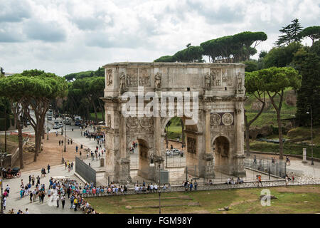 Arc de Constantin, Rome, Latium, Italie Banque D'Images