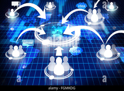 crowdsourcing Banque D'Images