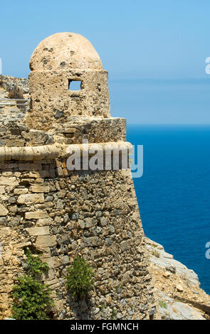 Spanien, Kreta, Kissamos, Insel Imeri Gramvousa, das venezianische Kastell. Banque D'Images