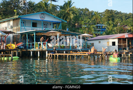 Bubba's House à Isla Bastimentos Bocas del toro Panama.un archipel insulaire au Panama près de la côte des caraïbes. Banque D'Images