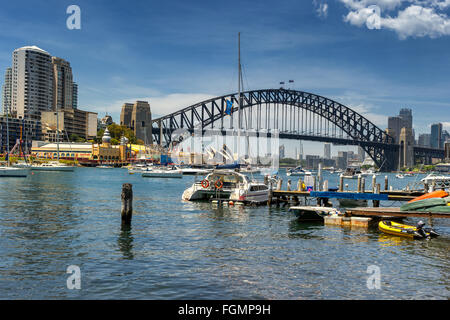 Luna Park en vertu de Sydney Harbour Bridge Banque D'Images