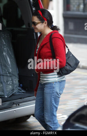 Norah Jones sur son chemin à un concert, Londres (crédit image © Jack Ludlam) Banque D'Images