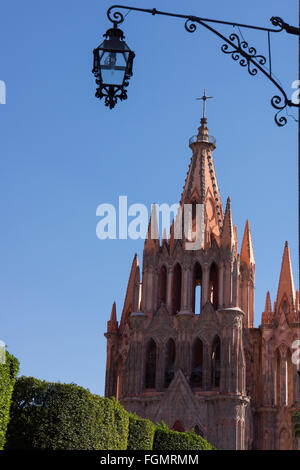 Cathédrale de San Miguel de Allende Banque D'Images