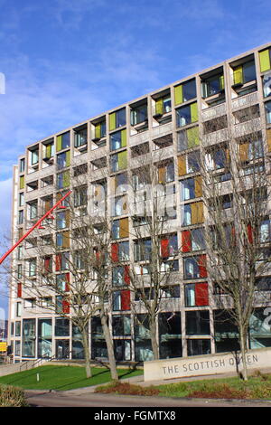 Appartements régénérée au Park Hill housing estate à Sheffield, Yorkshire Angleterre UK Banque D'Images