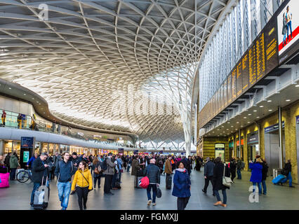 La gare de King's Cross, Londres, Angleterre, Royaume-Uni Banque D'Images