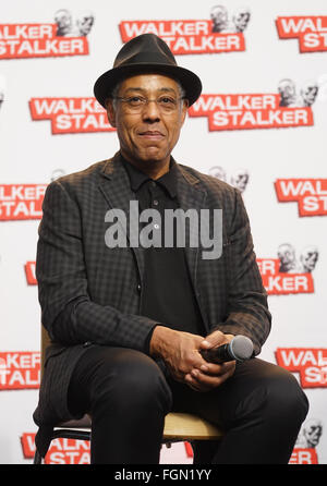 Londres, Angleterre, Royaume-Uni : 20 Feb 2016 : : Giancarlo Esposito parle au Walker Stalker Con à Kensington Olympia à Londres. Photo par voir Li Banque D'Images