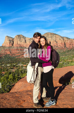 Les touristes à négliger par le Bell Rock Climb trail (usage éditorial uniquement) Banque D'Images