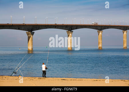 Pont de La Rochelle à l'île de Ré, Charente-Maritime France Banque D'Images