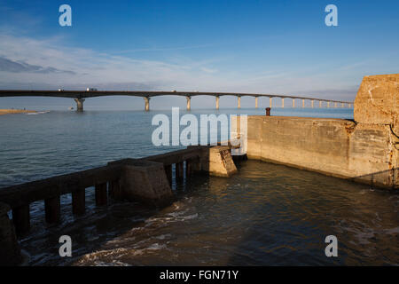 Pont de La Rochelle à l'île de Ré, Charente-Maritime France Banque D'Images