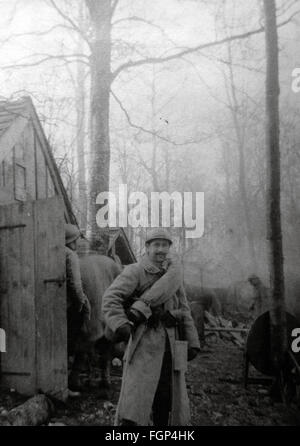 Bataille de Verdun 1916 - Soldat français portrait Banque D'Images