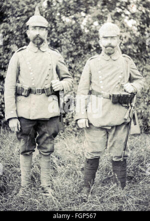 Bataille de Verdun 1916 - officiers allemands Banque D'Images