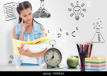 Image composite de l'étudiant étranger à partir de dossiers Banque D'Images