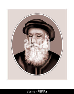 Vasco de Gama, navigateur, explorateur, Portrait Banque D'Images
