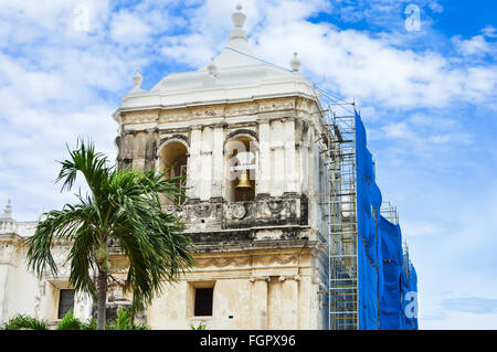 Catedral de la Ascuncion de Maria, ou simplement la cathédrale de Leon, est la plus importante en Amérique centrale Banque D'Images