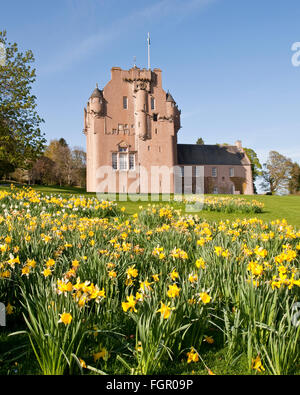 Le Château de Crathes dans aberdeenshire, Ecosse, Royaume-Uni Banque D'Images