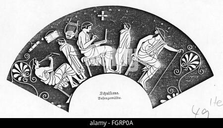 Pédagogie,école / leçons / discipline,anciens professeurs grecs avec des écoliers,gravure en bois,19e siècle,19e siècle,graphique,graphisme,monde antique,temps antique,Grèce,pleine longueur,assis,assis,debout,écriture,tablette,tablettes,enseigner,enseigner,enseigne,enseigné,apprendre,professeur de glace,pédalo,pedagog,pédagogie,pédalos,tuyaux,musique,instruments de musique,enseignants,instruments de musique,flûtes,enseignants,instruments de musique,enseignants,musique,instruments de musique,professeurs,musique,professeurs,musique,jeux,musique,enseignants,professeurs,instruments de musique,musique,musique,professeurs,musique,professeurs,musique,non-enseignants,professeurs,professeurs,professeurs,professeurs,de musique,de musique,de musique,de musique,de musique, Banque D'Images