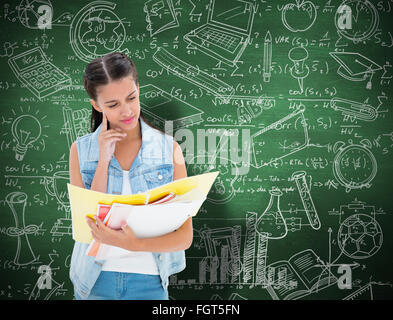 Image composite de l'étudiant étranger à partir de dossiers Banque D'Images