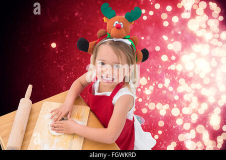 Image composite de petite fille fête des cookies Banque D'Images