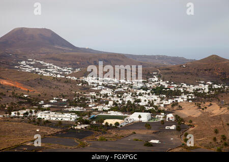 Haria, village de l'île de Lanzarote, l'archipel des Canaries, l'Espagne, Europe Banque D'Images