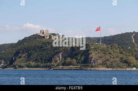 Yoros Castle de l'Anadolu Kavagi, la Ville d'Istanbul, Turquie Banque D'Images
