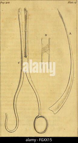 Un traité sur les opérations de chirurgie - avec une description et la représentation des instruments utilisés dans l'accomplissement de eux- pour ce qui est précédé d'une introduction sur la nature et le traitement des blessures, Banque D'Images