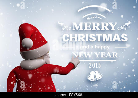 Image composite de la neige qui tombe Banque D'Images