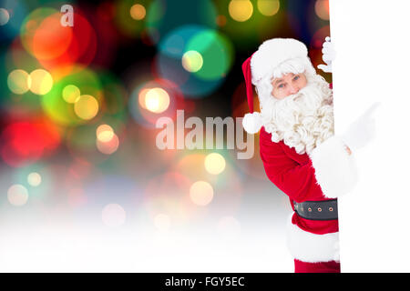 Portrait of santa claus affiche de pointage Banque D'Images