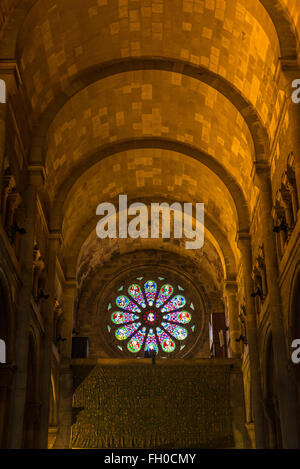 Lisbonne, Portugal le 21 avril 2014 , : Cathédrale Se intérieur, la principale et la plus ancienne église à Lisbonne, Portugal Banque D'Images