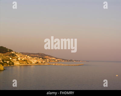 Km 138, l'île de Lesbos, au nord-ouest de la mer Égée, Grèce, Europe Banque D'Images