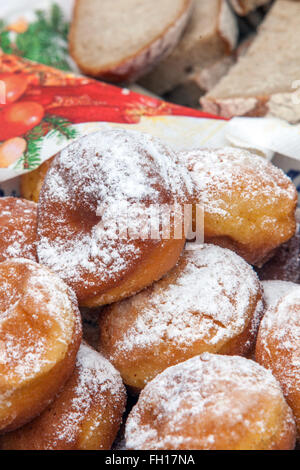 République tchèque des beignets confiture sucrée Banque D'Images