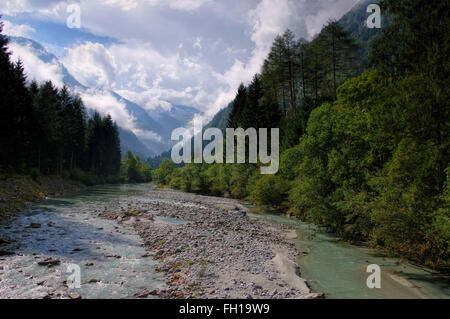 Val Genova in den Dolomiten, Alpen - Val Genova en Dolomites, Alpes Banque D'Images