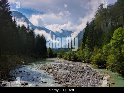 Val Genova in den Dolomiten, Alpen - Val Genova en Dolomites, Alpes Banque D'Images