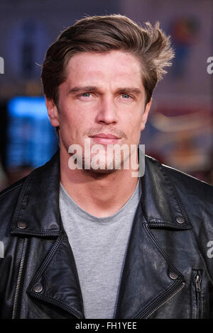 La première mondiale de Grimsby le 22/02/2016 à l'odeon Leicester Square, Londres. Sur la photo : Lewis Bloor. Photo par Julie Edwards/Alamy Live News Banque D'Images