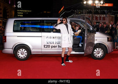 La première mondiale de 'Grimsby' le 22/02/2016 à l'odeon Leicester Square, Londres. Sur la photo : Sacha Baron Cohen. Photo par Julie Edwards/Alamy Live News Banque D'Images
