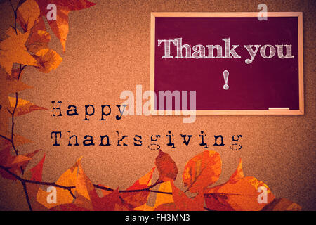 Image composite de joyeux thanksgiving Banque D'Images