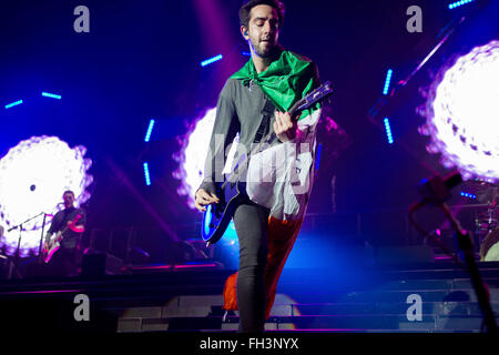 Dublin, Irlande, 16 février,All Time Low à l'arène 3,à Dublin, le 16 février à Dublin, Irlande Banque D'Images