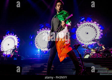 Dublin, Irlande, 16 février,All Time Low à l'arène 3,à Dublin, le 16 février à Dublin, Irlande Banque D'Images