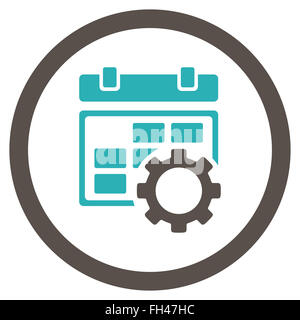 L'icône Configuration de l'organisateur Banque D'Images